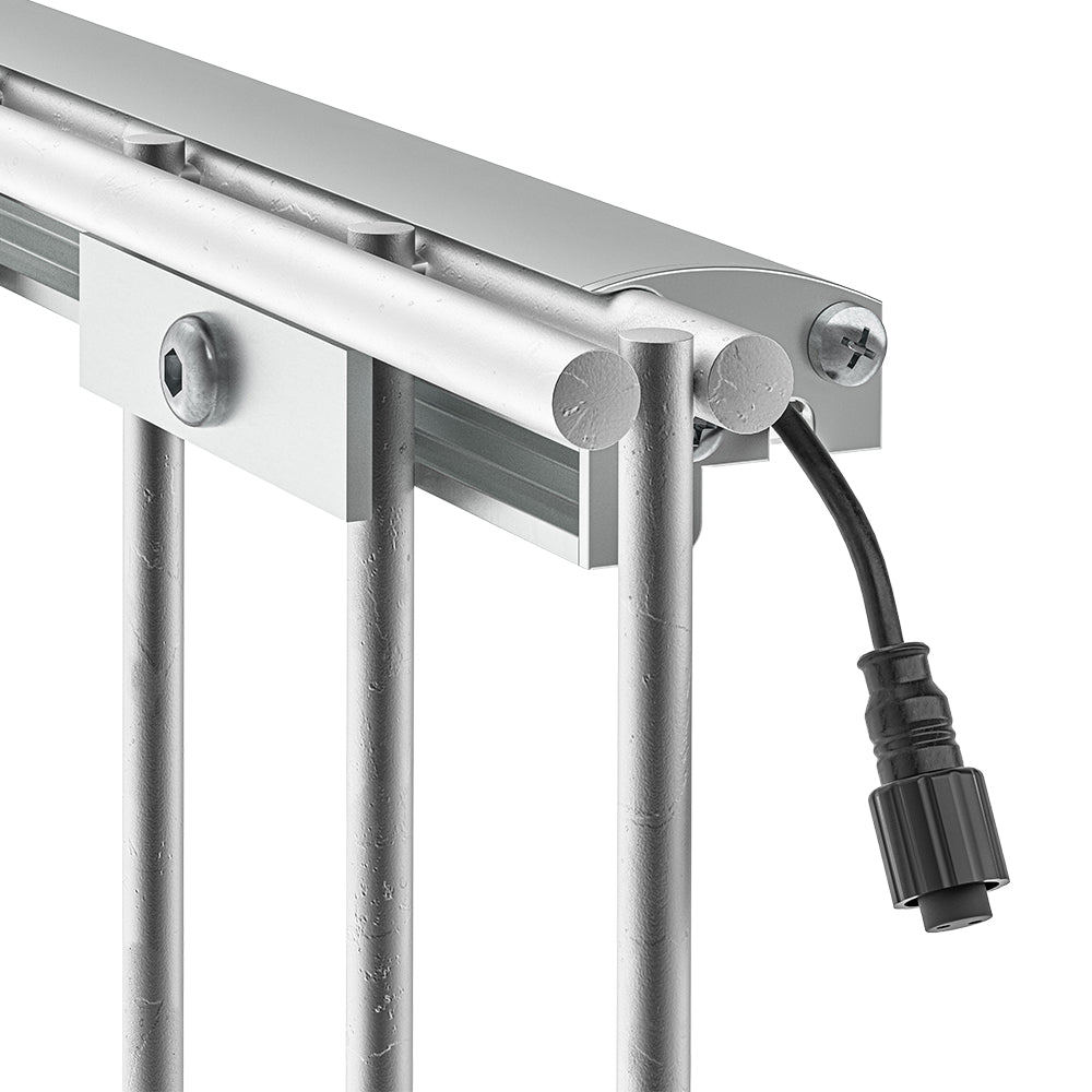 LyghtUp® Einzelne LED-Leuchtleiste ohne Netzteil – Doppelstabmattenzaun