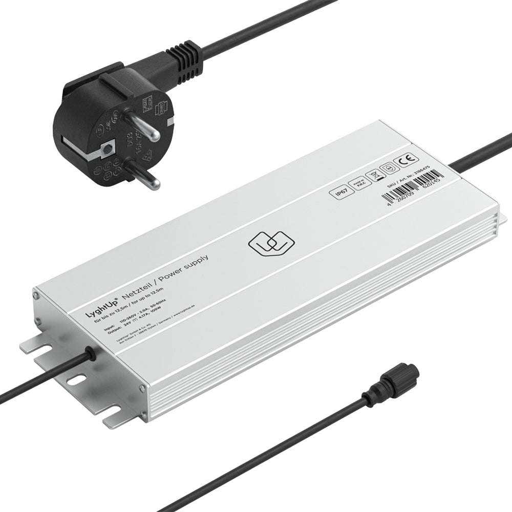 LyghtUp® LED-Netzteil – EU-Variante für bis zu 12,5 m