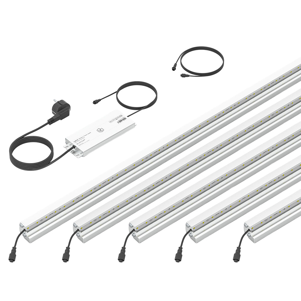 LyghtUp®- Starterset 3 für WPC / Alu - inkl. Netzteil & verlängerungskabel