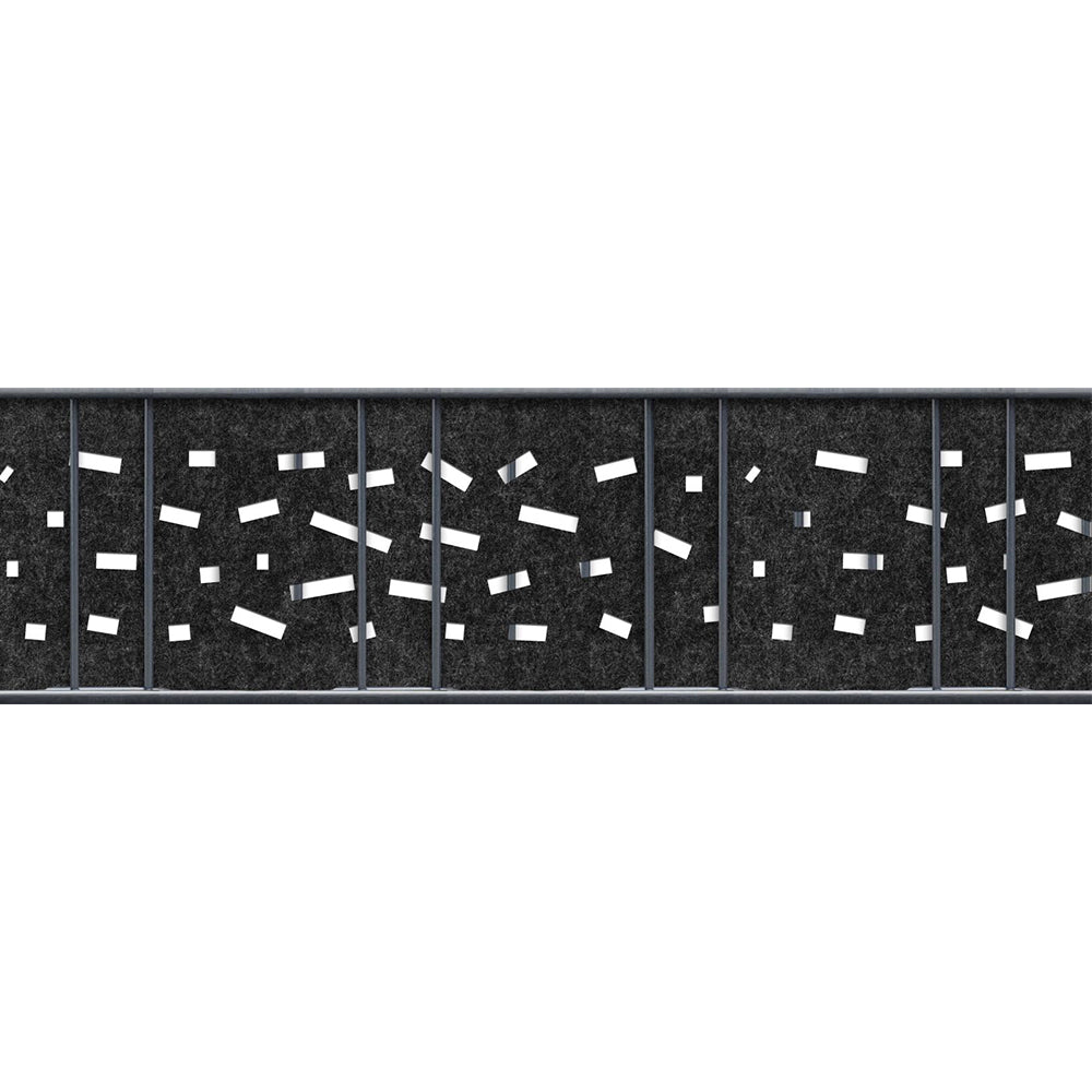 Premium PVC-Freie einzel Sichtschutzstreifen mit Lasercut
