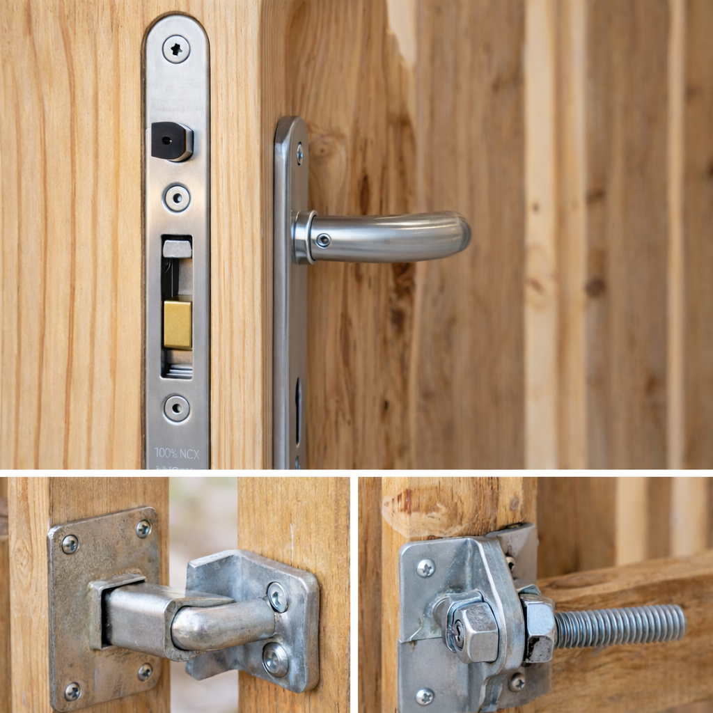 Staketenzaun Einzeltor Kastanie