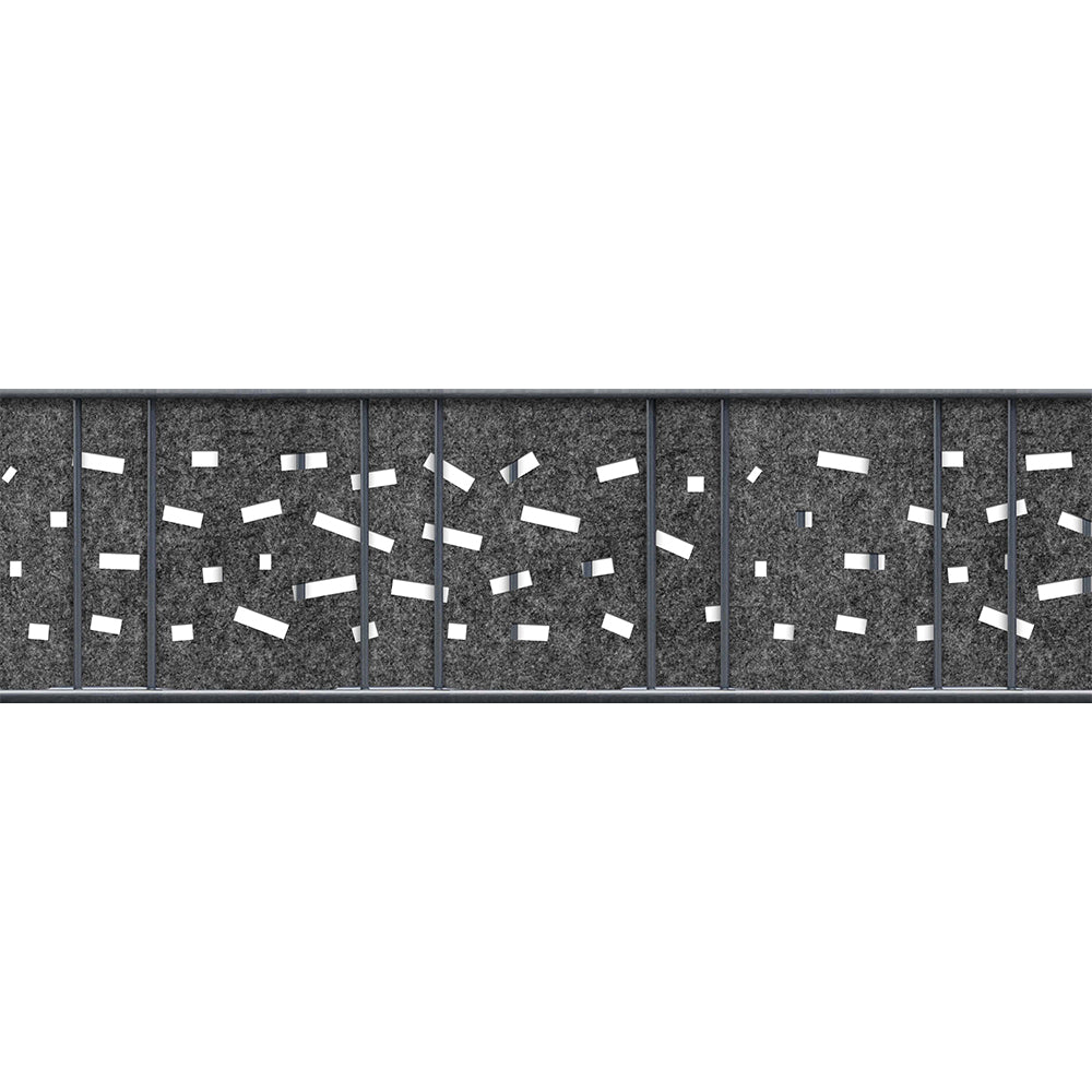 Premium PVC-Freie einzel Sichtschutzstreifen mit Lasercut