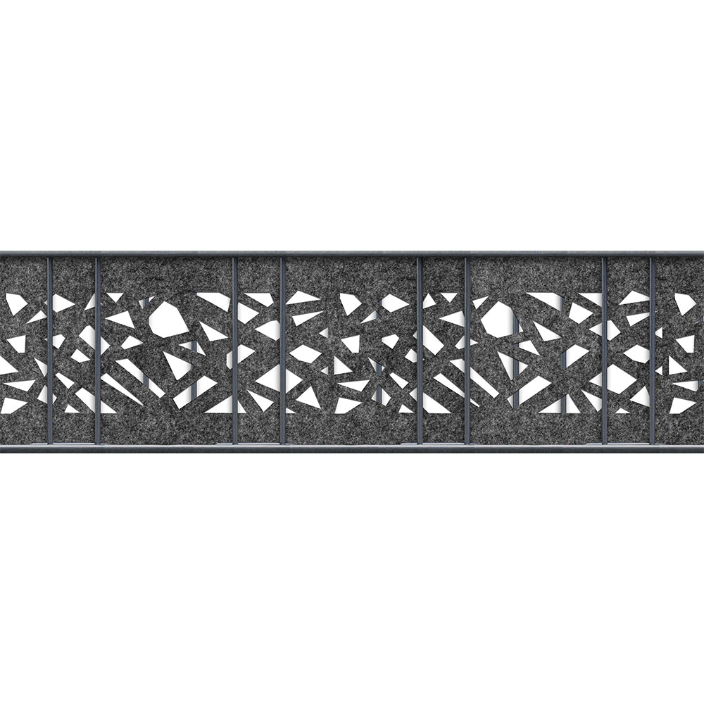 Premium PVC-Freie einzel Sichtschutzstreifen mit Lasercut