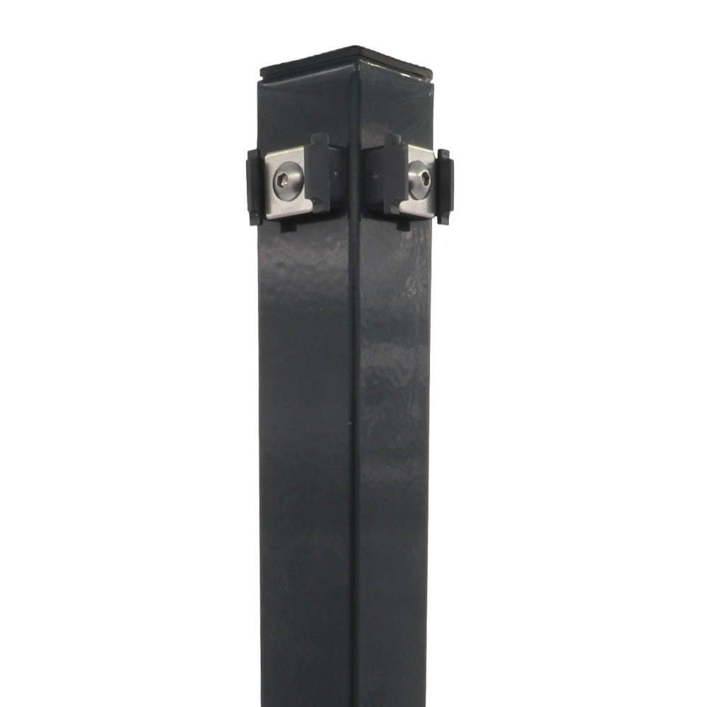 Eckpfosten 60 × 60 mm mit Klemmplätchen