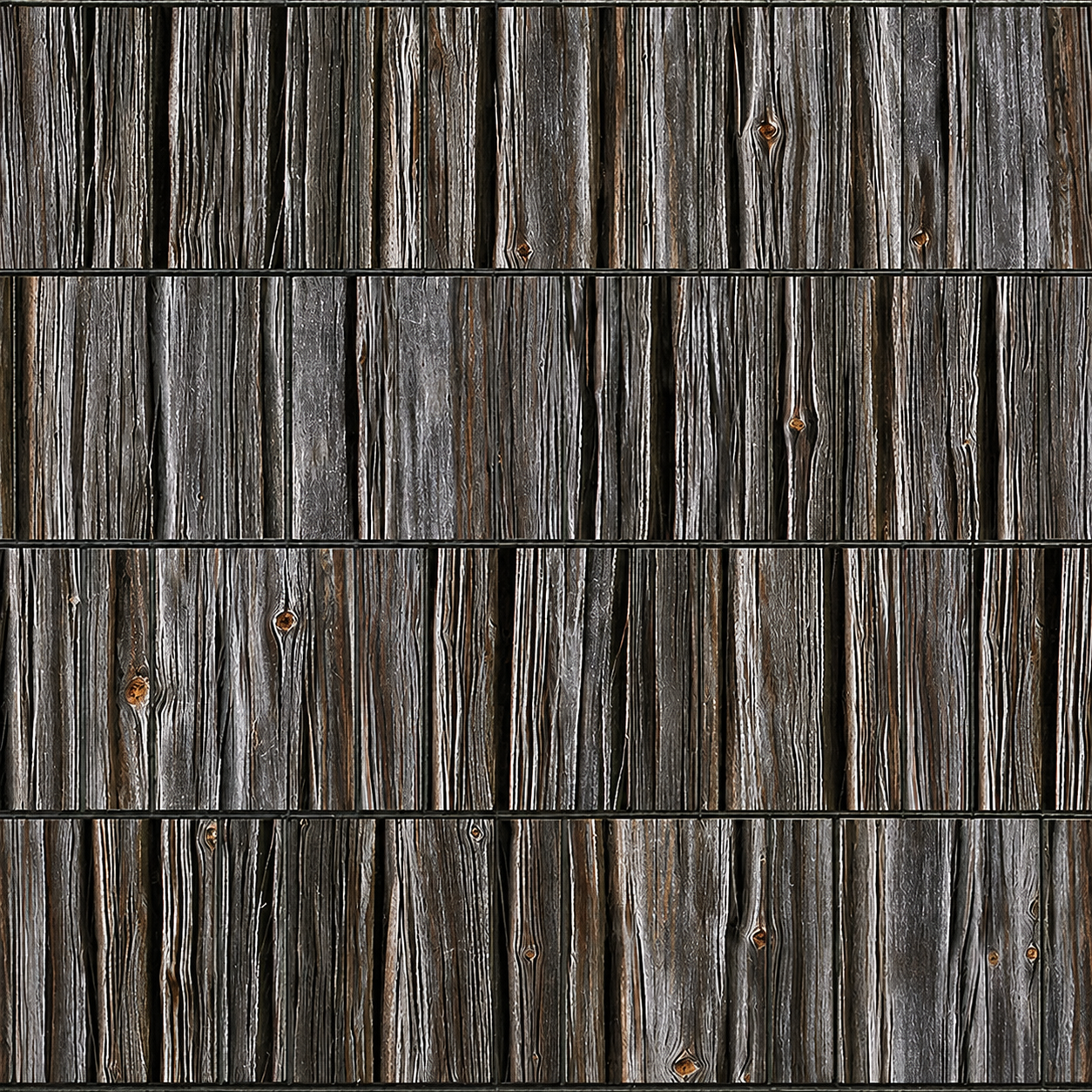 Premium Vlies Sichtschutzstreifen Holzoptik