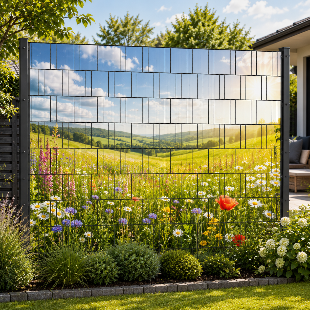 Premium PVC-Freie Sichtschutzstreifen Individuell mit Wunschmotiv