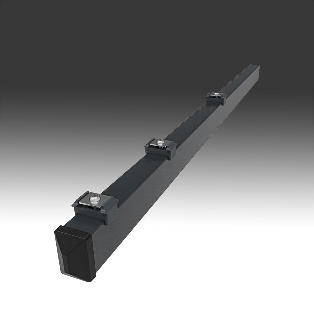 Zaunpfosten Multiprofil 60x40 mm mit Abdeckplättchen