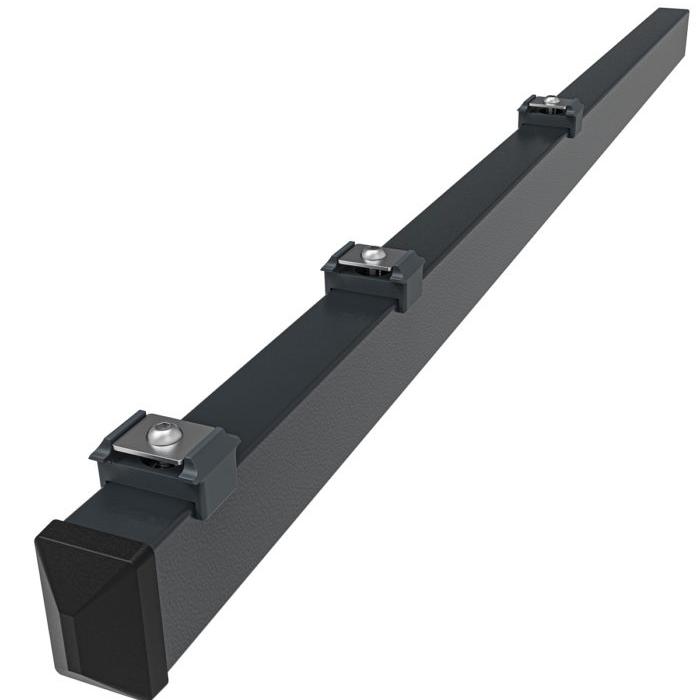 Zaunpfosten Multiprofil 60x40 mm mit Abdeckplättchen