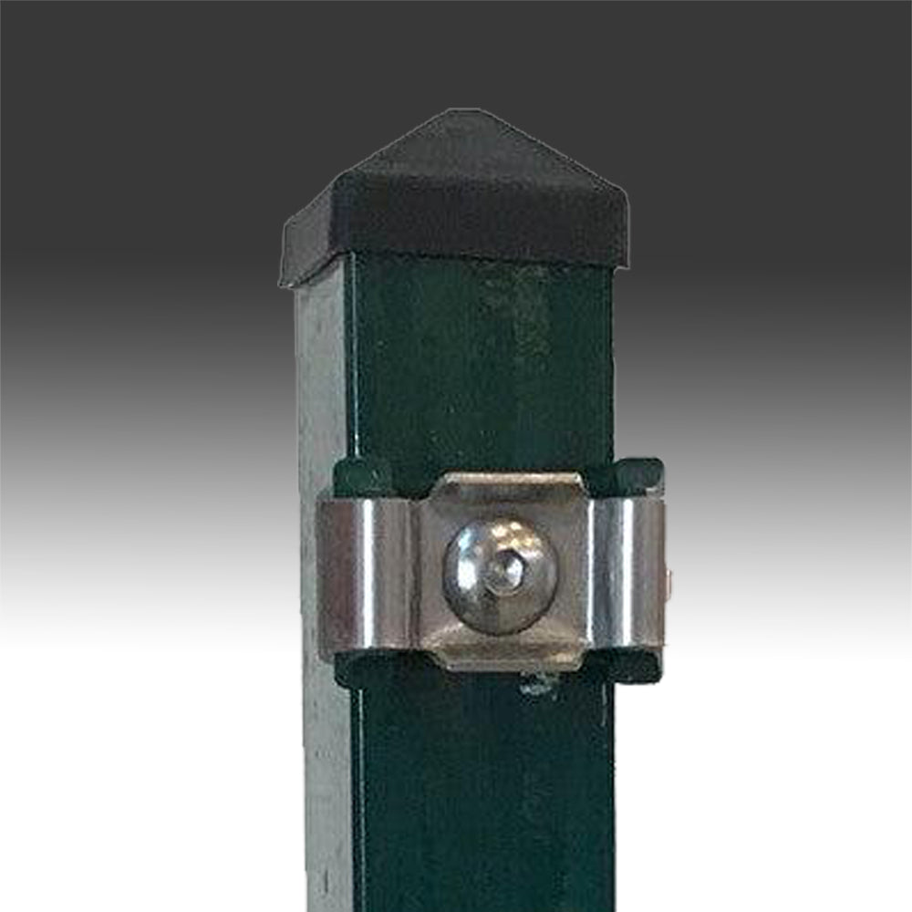 Zaunpfosten Medium 60x40 mm mit VA-Abdeckprofil
