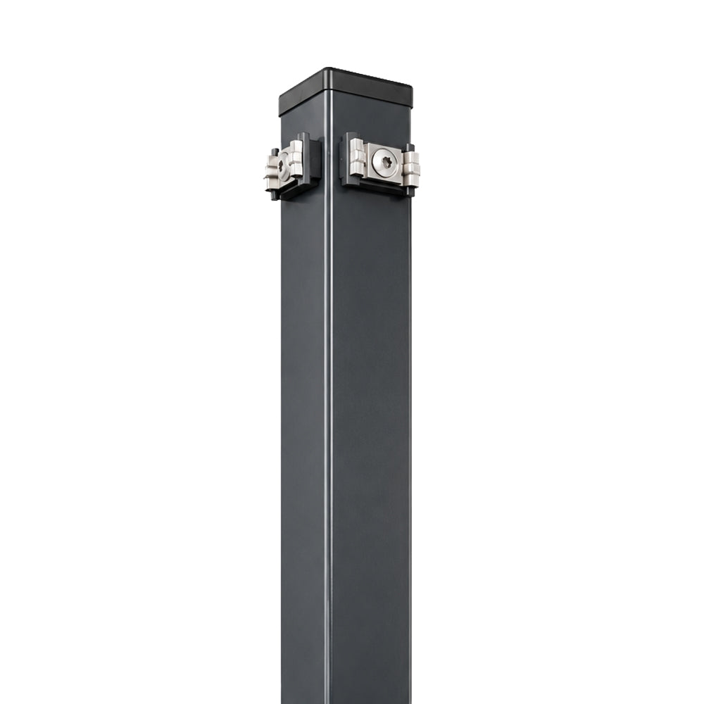 Eckpfosten 60 × 60 mm mit Schmetterlingshalter