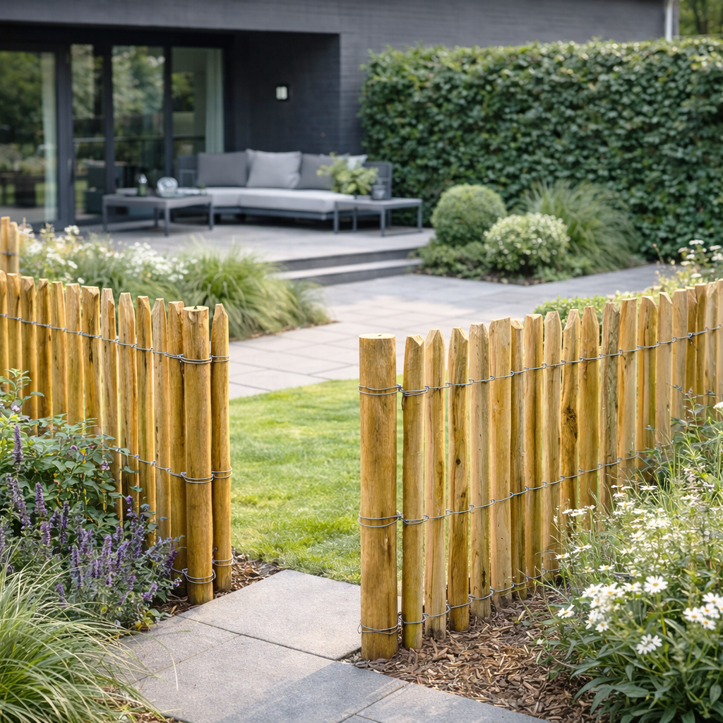 Staketenzaun Kastanie