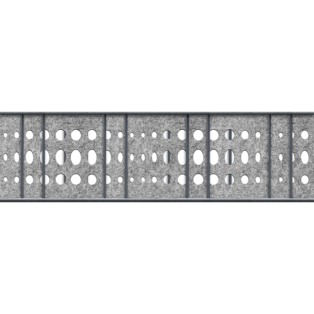 Premium PVC-Freie einzel Sichtschutzstreifen mit Lasercut