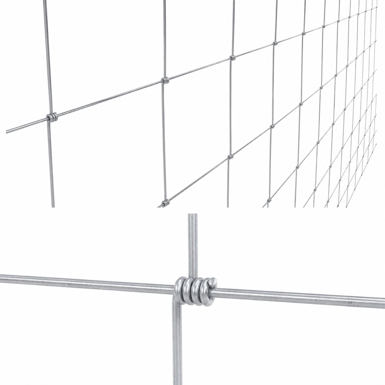 Knotengeflechte / Wildzaun 50 m Rolle - 0,80–2,00 m