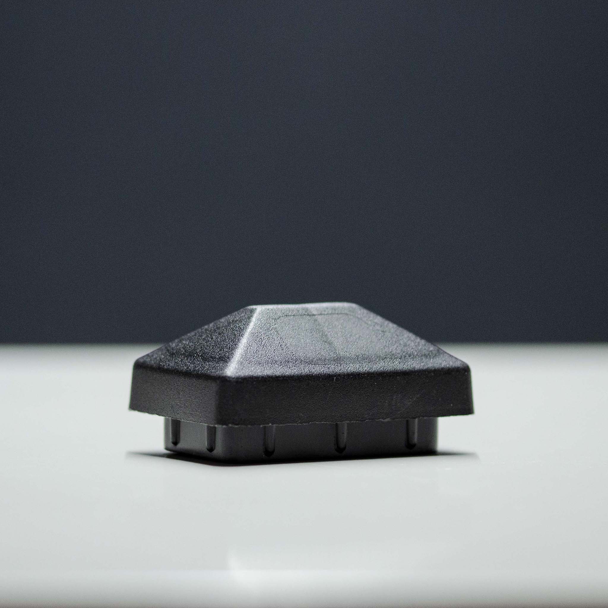 Kunststoff Abdeckkappe für Pfosten 60/40/2 mm - Schwarz