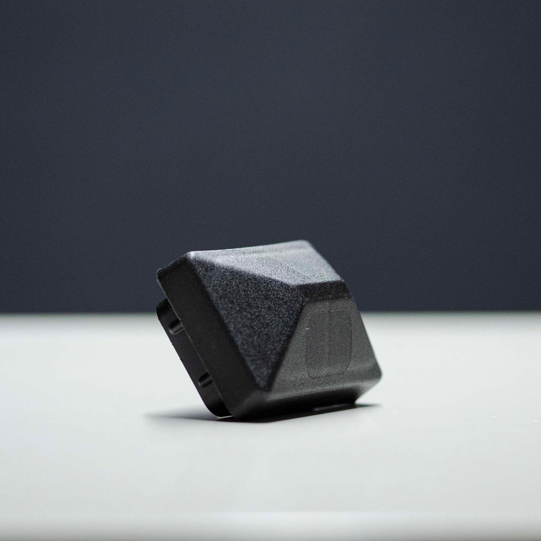 Kunststoff Abdeckkappe für Pfosten 60/40/2 mm - Schwarz