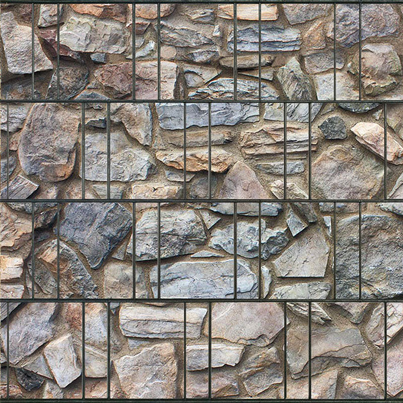 Premium Vlies Sichtschutzstreifen Steinoptik