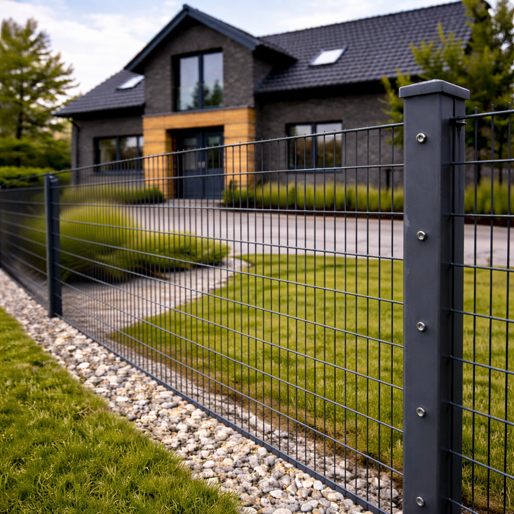 Doppelstabmattenzaun 8/6/8 - Masche 25x200 mm