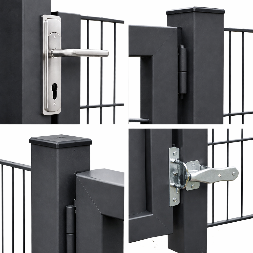 Doppelstabmatten Drehtor 1-Flügelig