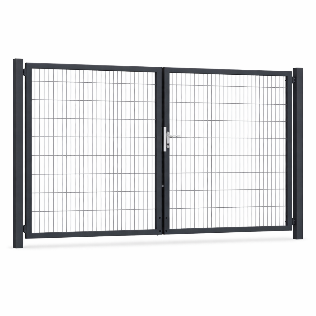 Doppelstabmatten Drehtor 2-Flügelig