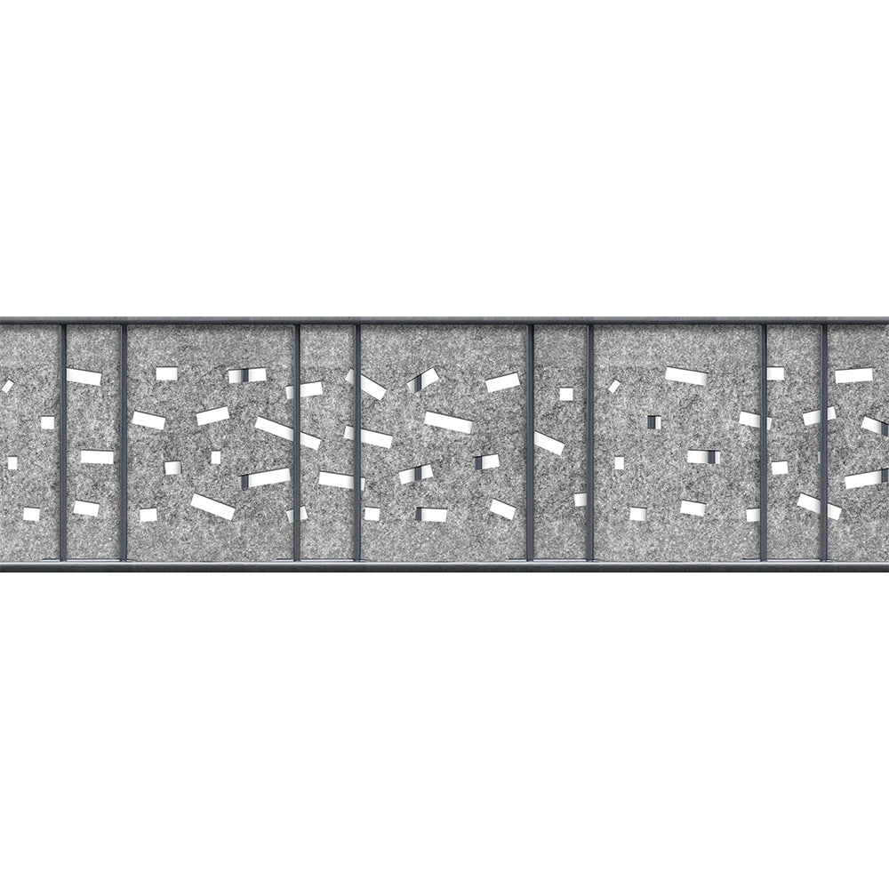 Premium PVC-Freie einzel Sichtschutzstreifen mit Lasercut