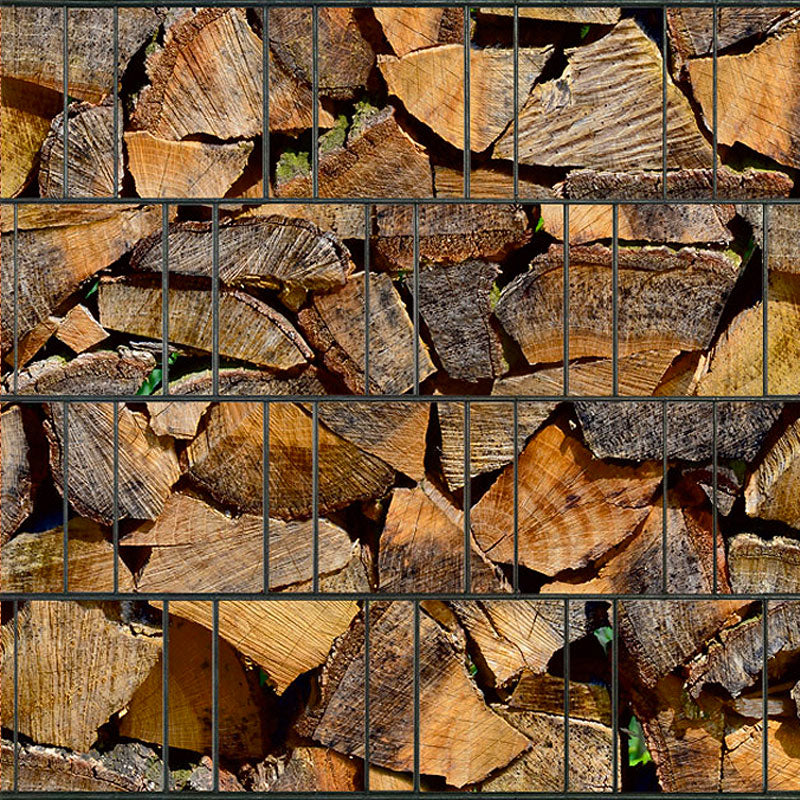 Premium Vlies Sichtschutzstreifen Holzoptik