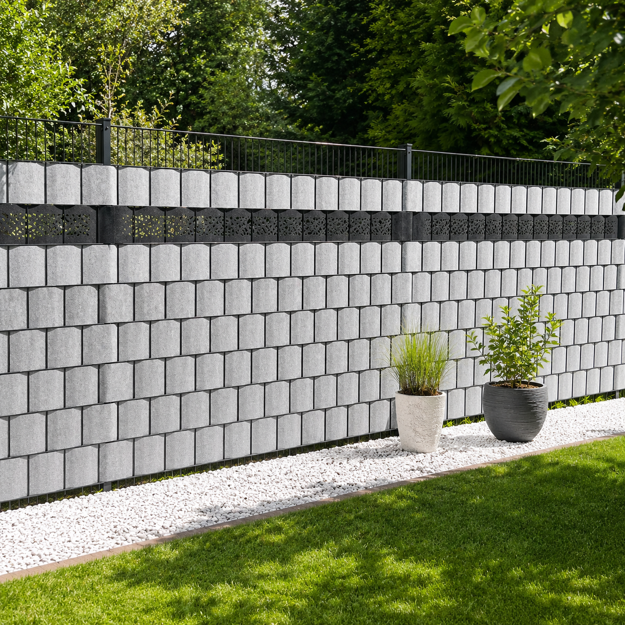 Premium PVC-Freie einzel Sichtschutzstreifen mit Lasercut