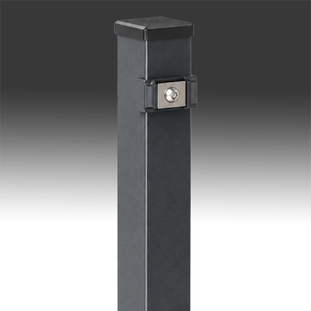 Zaunpfosten 60 × 40 mm mit Klemmplättchen