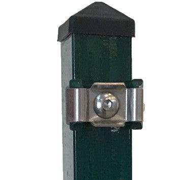 Zaunpfosten Medium 60x40 mm mit VA-Abdeckprofil