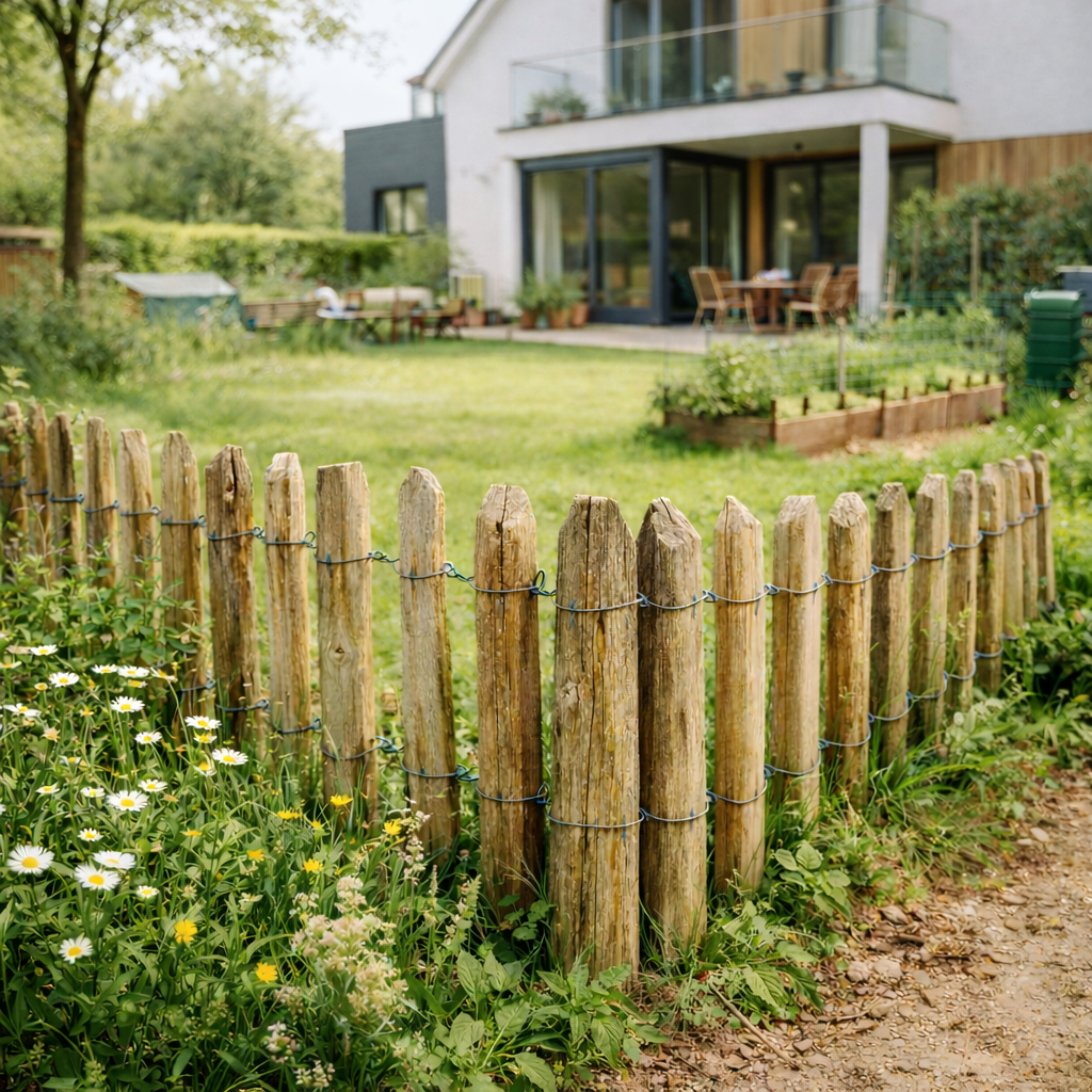 Staketenzaun Kastanie
