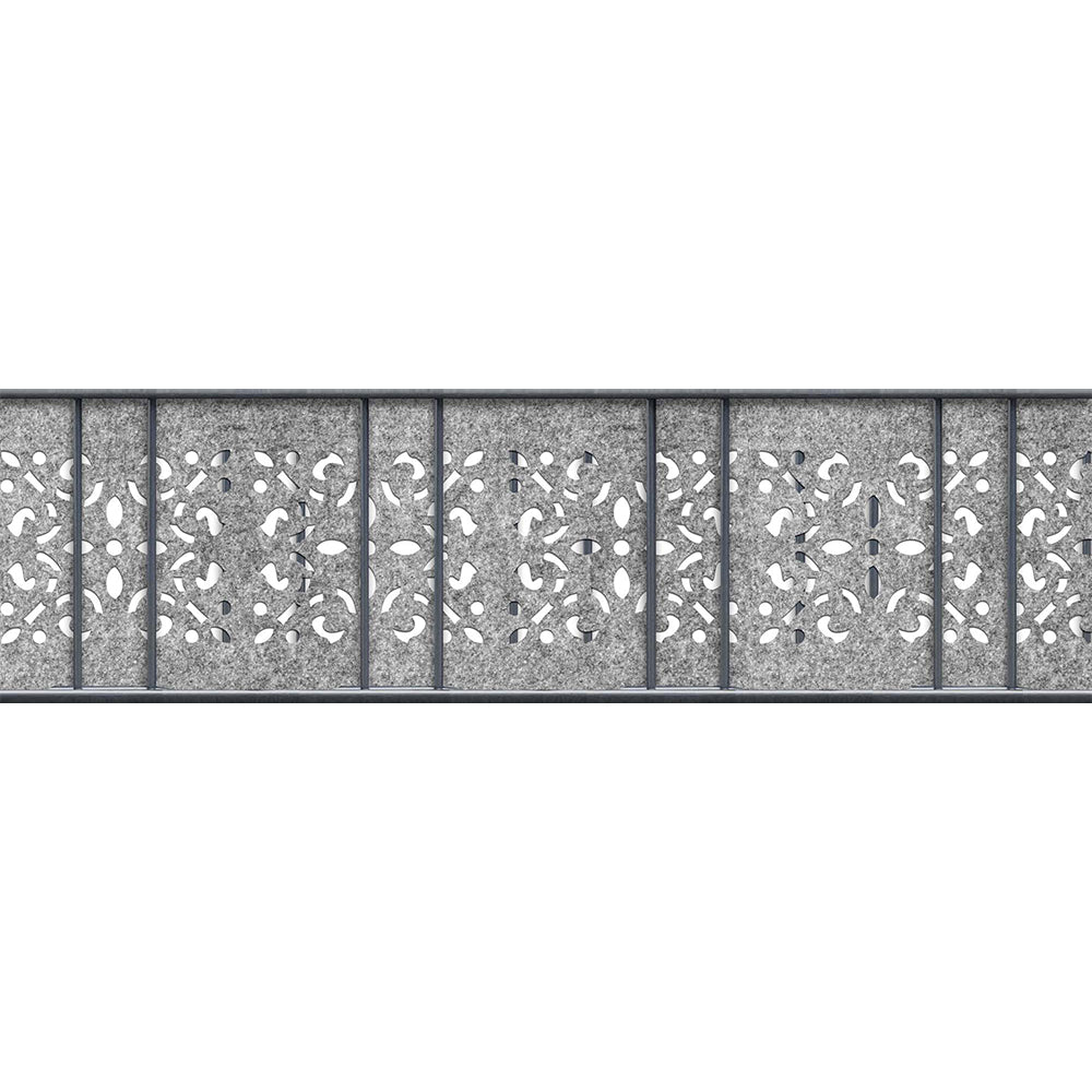 Premium PVC-Freie einzel Sichtschutzstreifen mit Lasercut