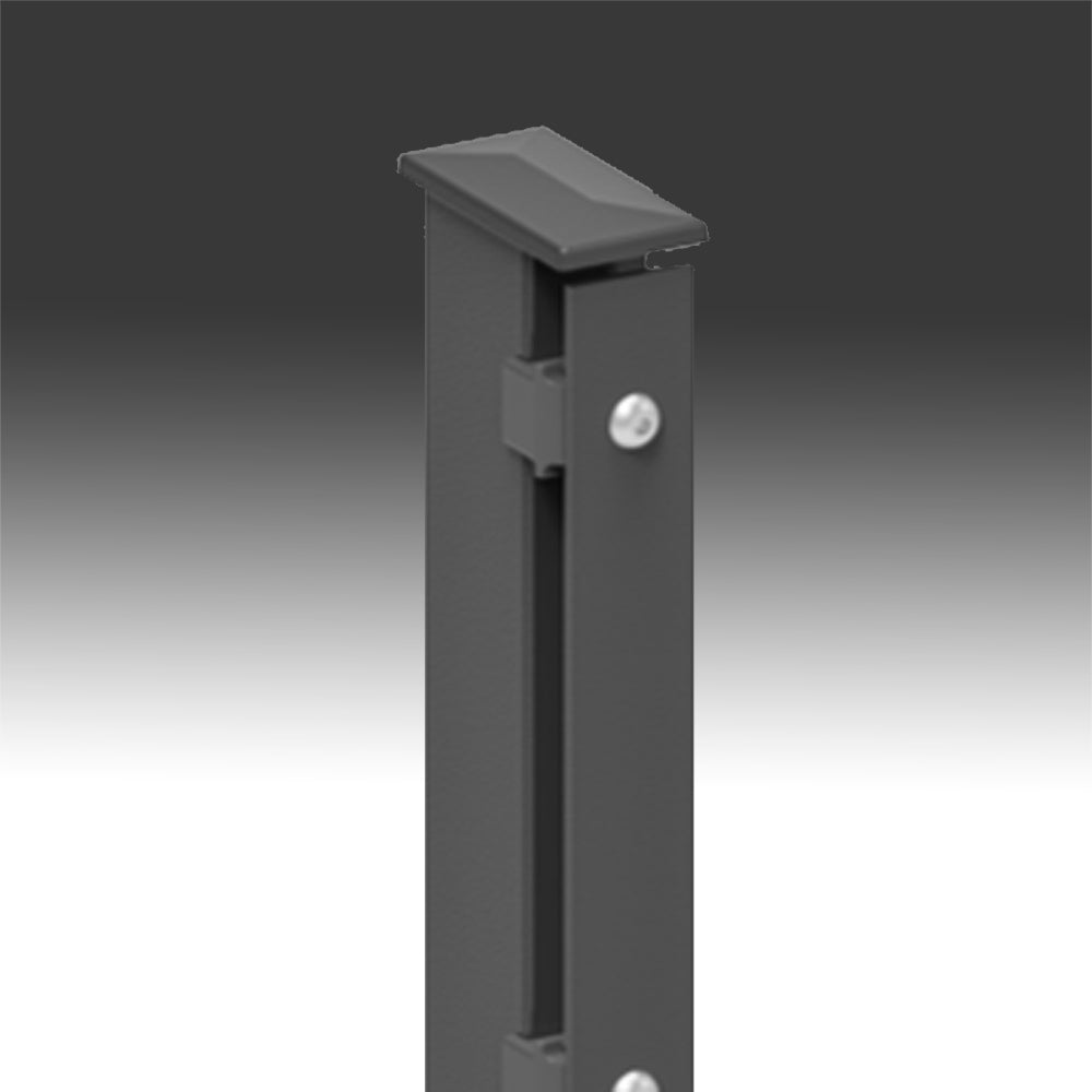 Zaunpfosten mit Abdeckleiste Profil 60x40 mm