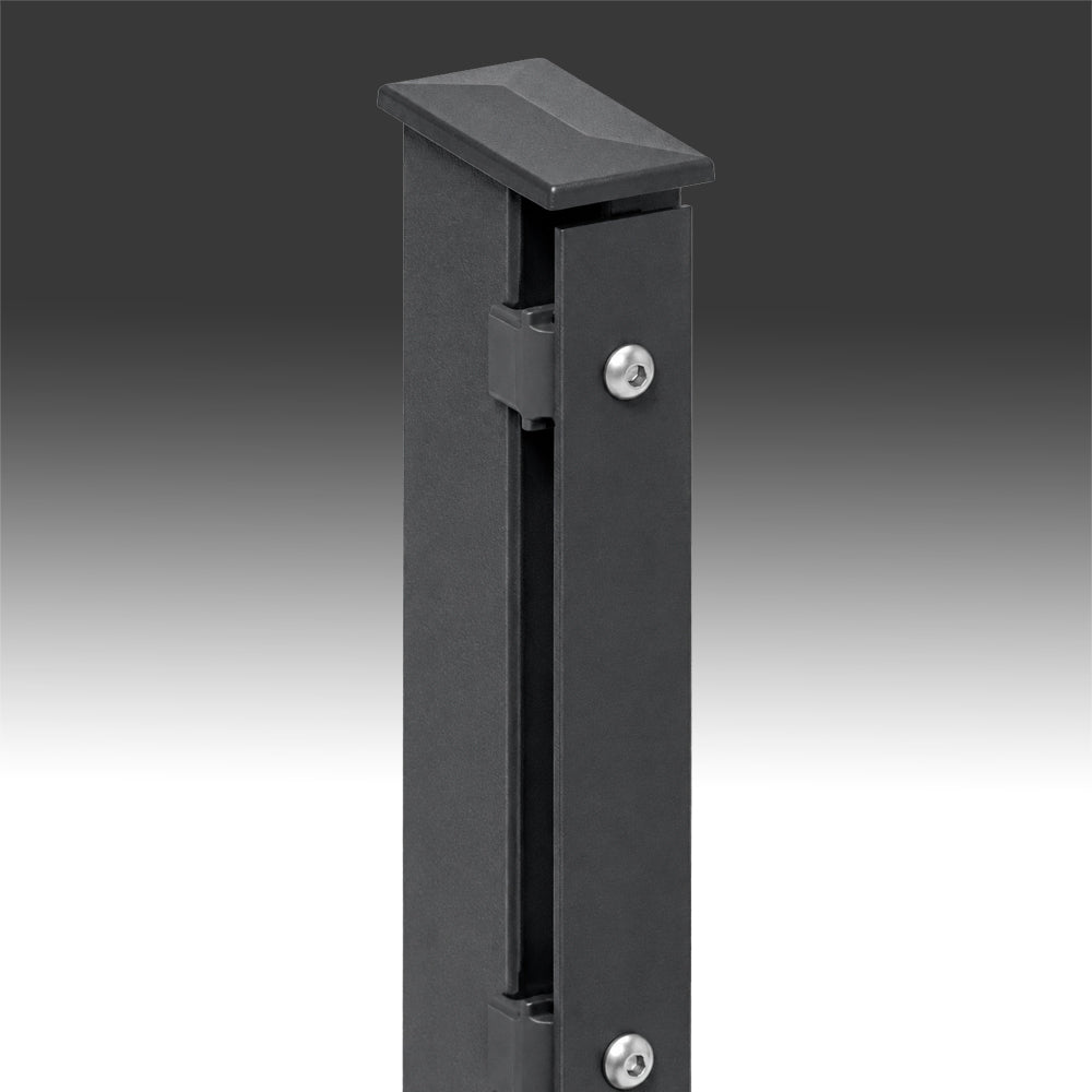 Zaunpfosten 60 x 40 mm mit Abdeckleiste